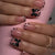 Dekoratives Press-On Nagelkunst-Set mit einzigartigen Schleifen- und Leopardenakzenten Brehn
