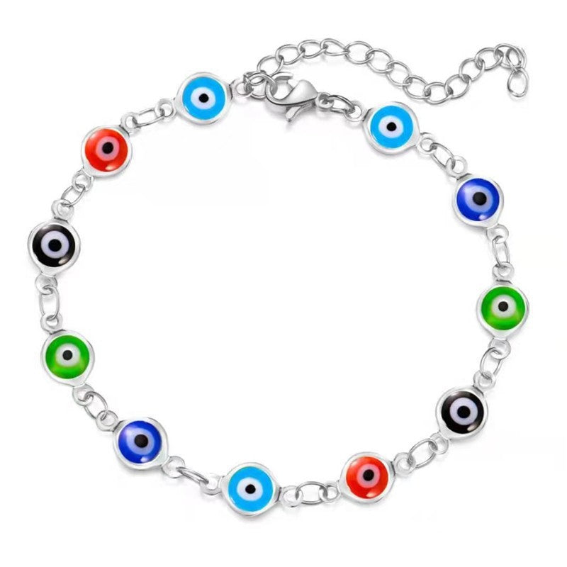 Dekorativer böser Blick Charme Armband Brehn