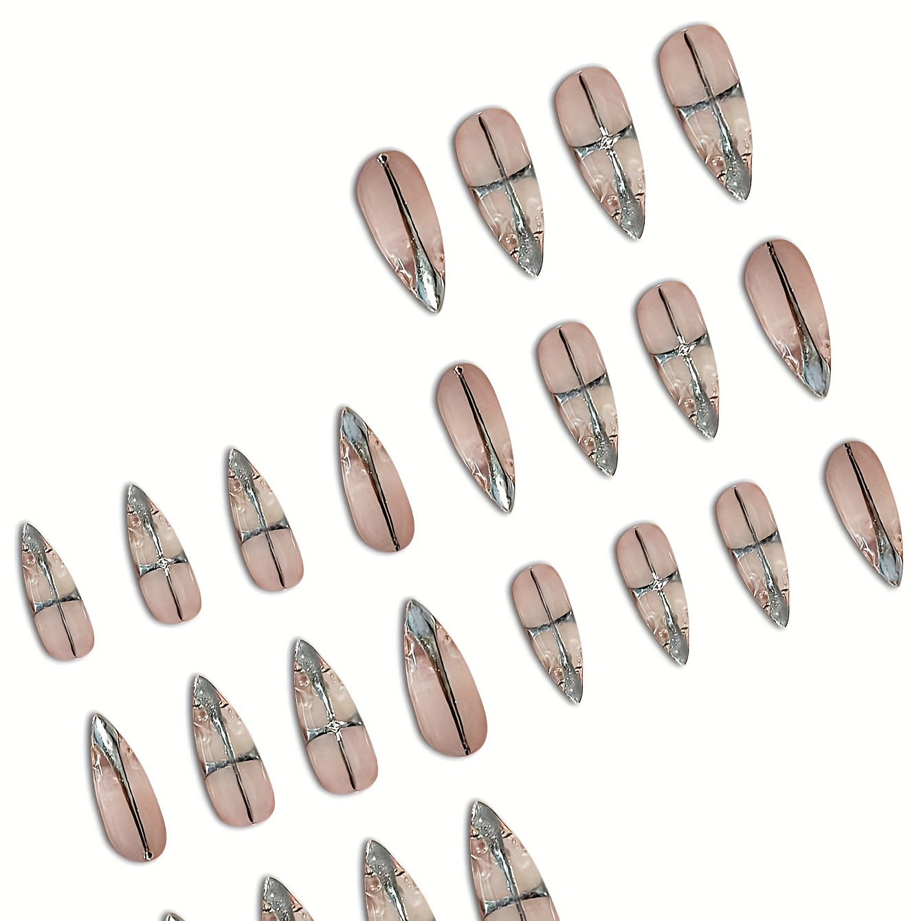 Elegantes Stiletto Press-On Nagelset Brehn