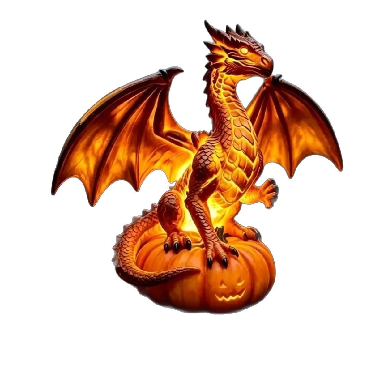 Dekorative Drache auf Kürbis Lampe Brehn