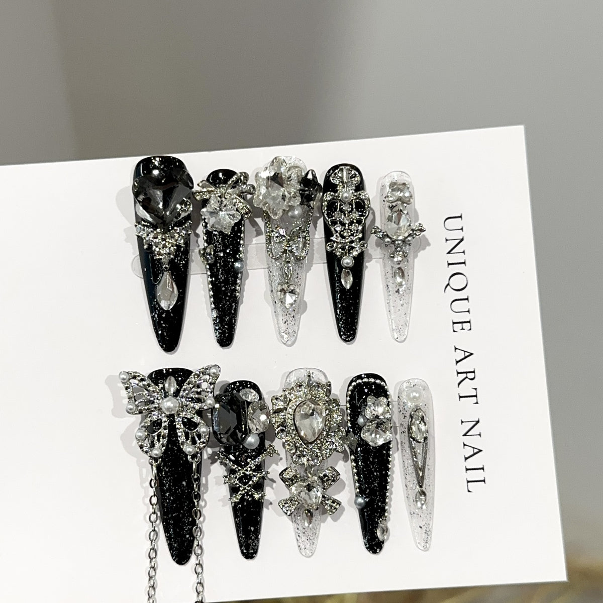 Dekoratives Strass-Haarspangen-Set