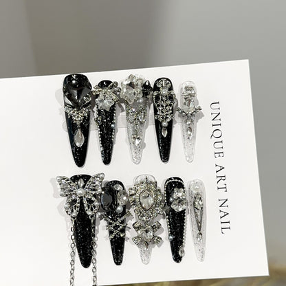 Dekoratives Strass-Haarspangen-Set