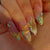 Künstlerisches Stiletto-Nageldesign Brehn