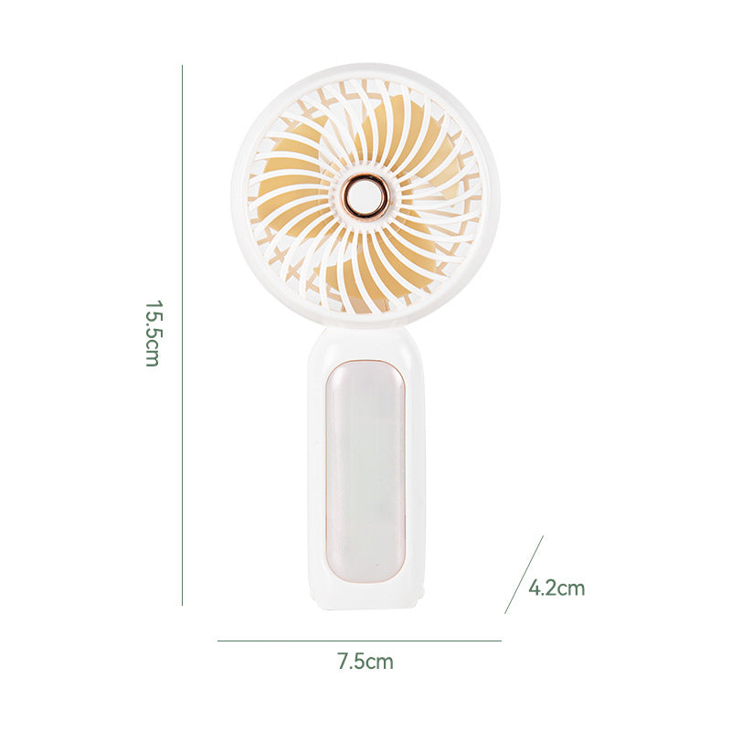 Damen Tragbarer Mini-Handventilator mit LED Licht Brehn