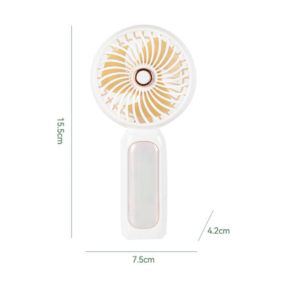 Damen Tragbarer Mini-Handventilator mit LED Licht Brehn