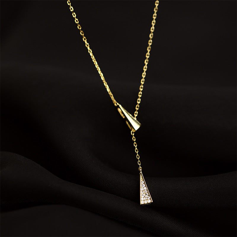 Modern Geometric Drop Necklace Brehn