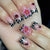 Blumenmuster Nail Art Extensions Brehn