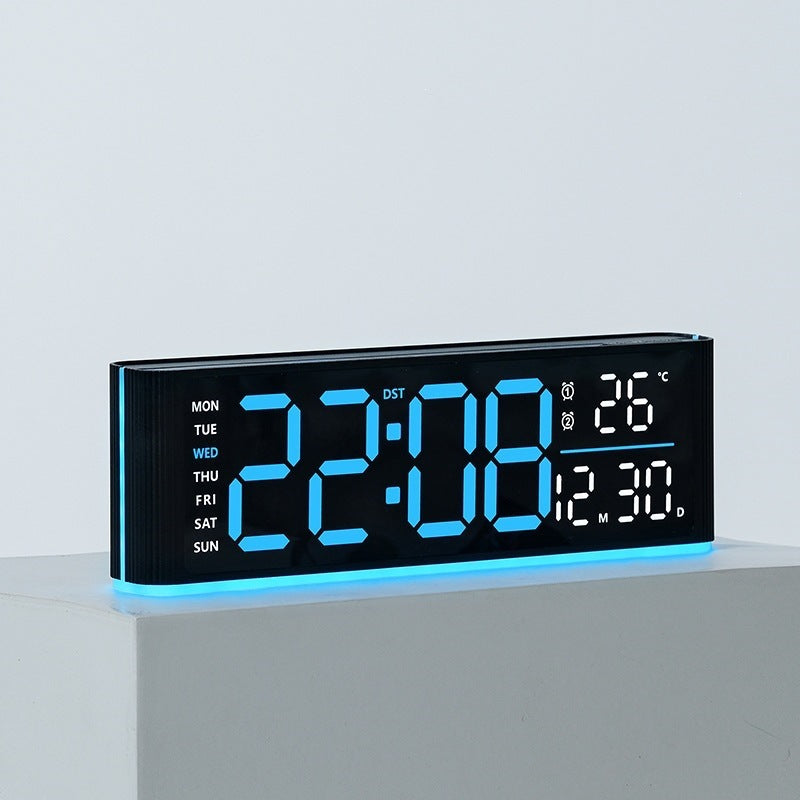 Digitaler Led-Wecker mit Temperatur- und Wochentagsanzeige Brehn