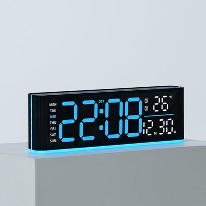 Digitaler Led-Wecker mit Temperatur- und Wochentagsanzeige Brehn
