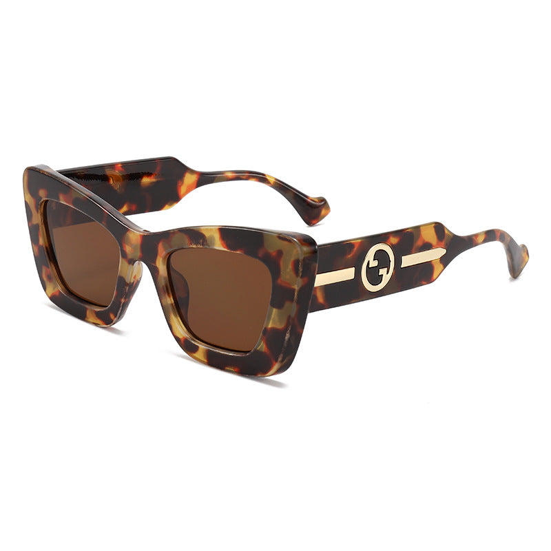 Damen Designer-Sonnenbrille mit markantem geometrischen Rahmen und hochwertiger Verarbeitung Brehn