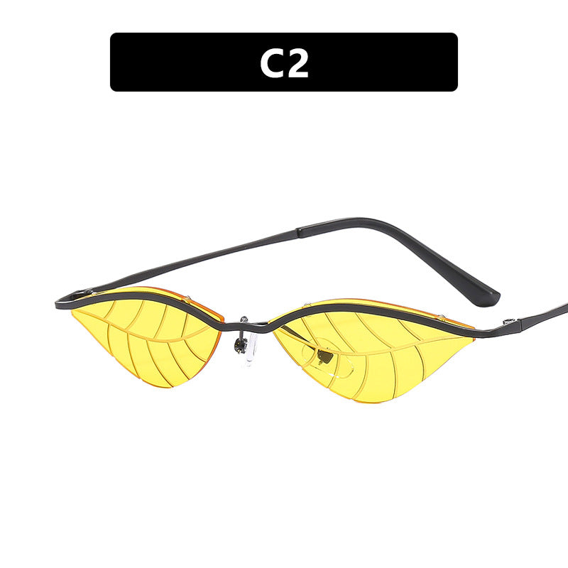 Damen Cat-Eye Sonnenbrille mit innovativem Blattdesign Brehn