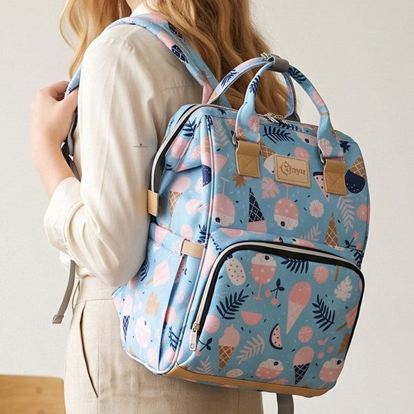 Stylische Mehrfach-Taschen Wickelrucksack Brehn