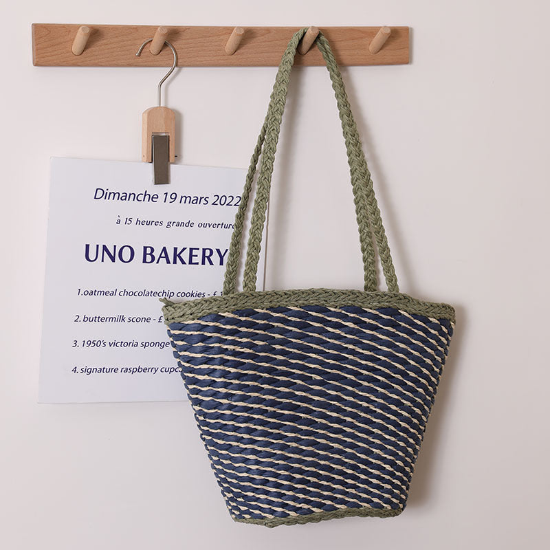 Geflochtene Strandtasche mit Breiten, Stabilen Griffen Brehn