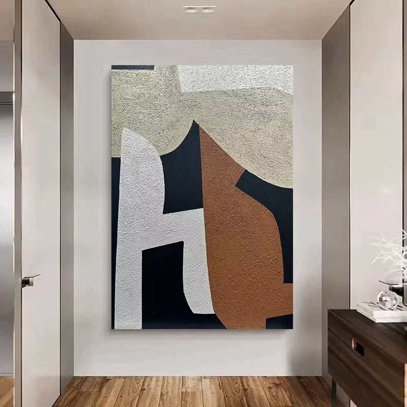 Moderne Minimalistische Texturierte Wandkunst