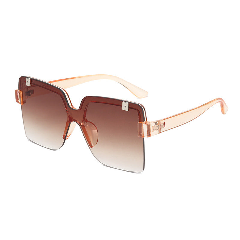 Damen Modische Oversized-Sonnenbrille mit futuristischem Design Brehn