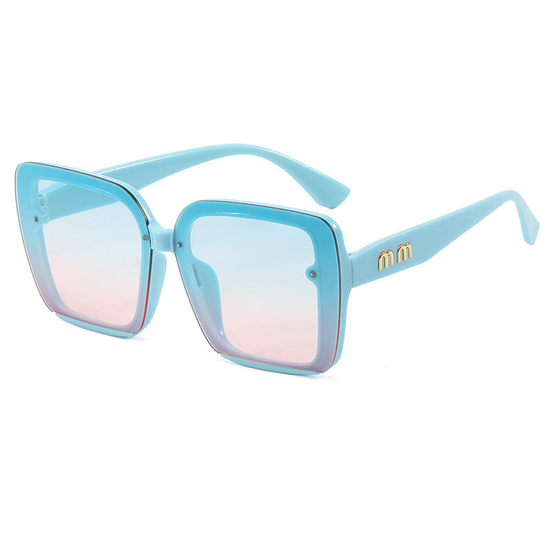 Damen modische quadratische Sonnenbrille mit gradienten Gläsern Brehn