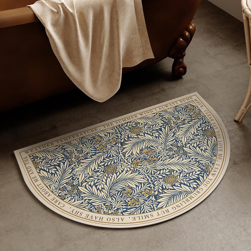 Elegante Blumendesign-Badmatte