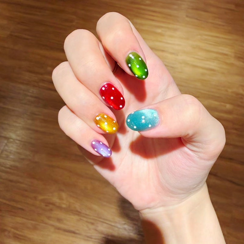 Verspielt Hase-Themen Press-On Nagelkunst Set Brehn