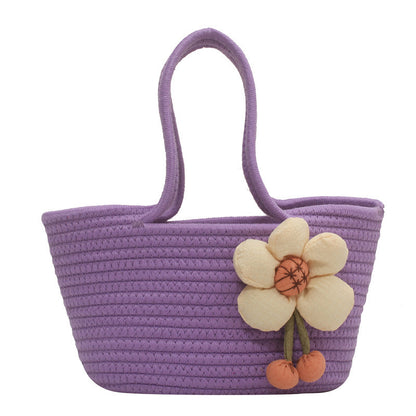 Dekorative Geflochtene Strohtasche Brehn