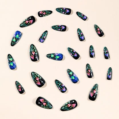 Künstlerisches Glow-in-the-Dark Nagelkunst Set Brehn
