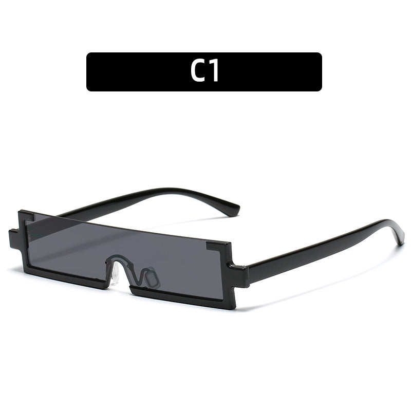 Fashion-Forward Geometric Shield Sonnenbrille