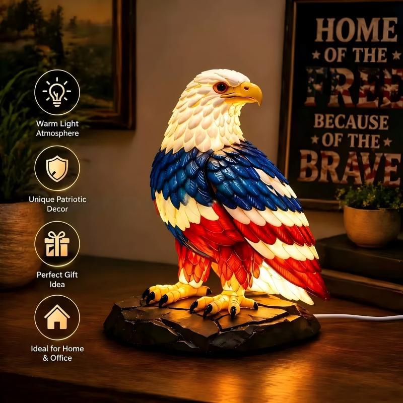 Dekorative LED Tischlampe in Adler-Design Brehn
