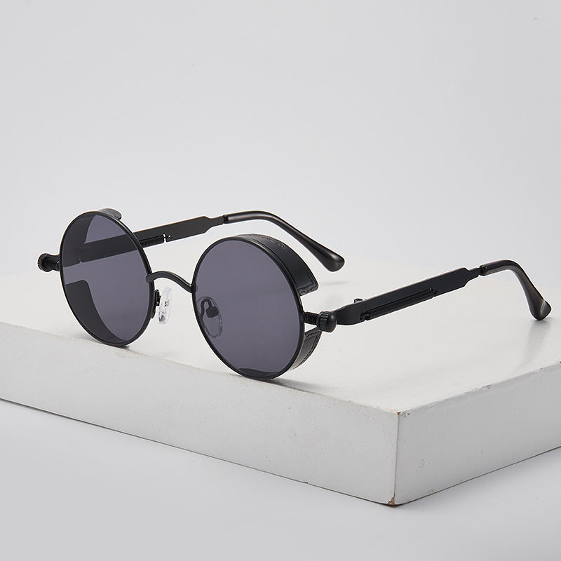 Damen Retro-inspirierte runde Sonnenbrille mit speziellen Gläsern Brehn