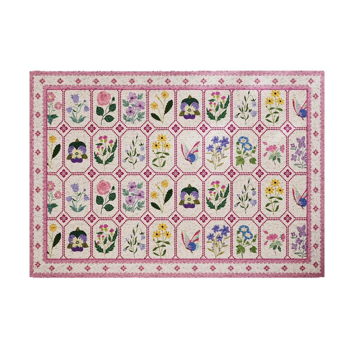 Dekorativer floral Bereichsteppich Brehn
