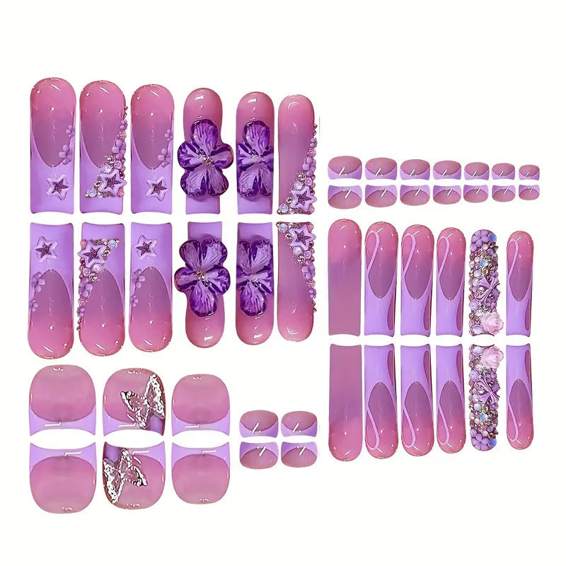 Premium Floral Nail Art Set Brehn