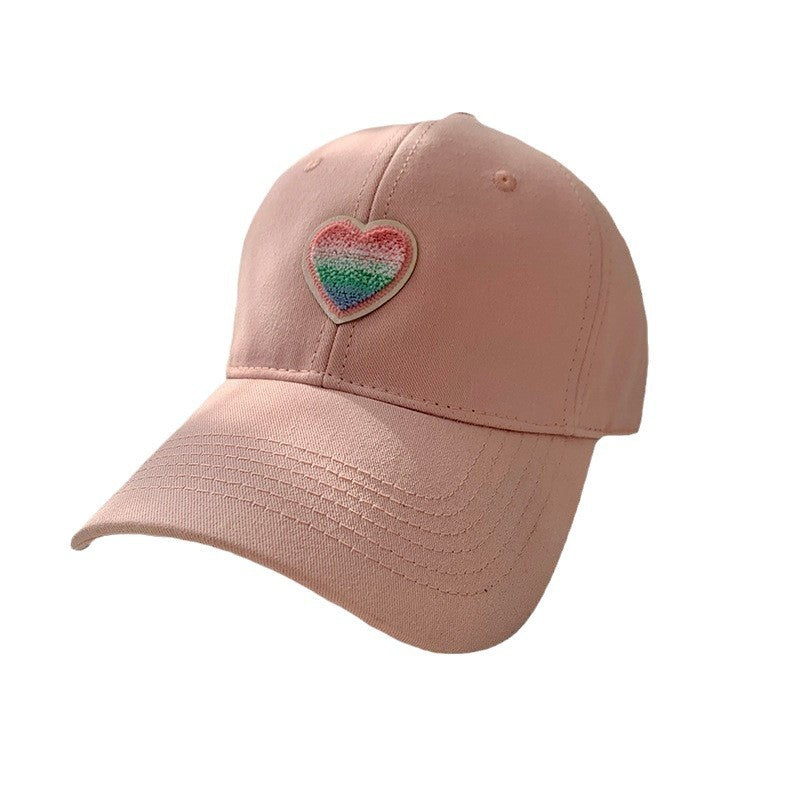 Damen Casual Herz Bestickte Baseballmütze Brehn
