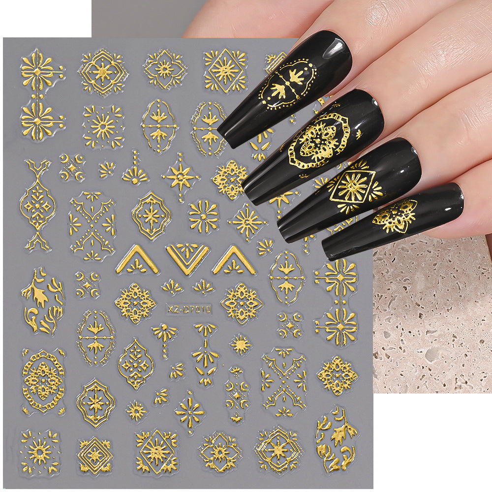 Floral Decorative Nail Art Aufkleber