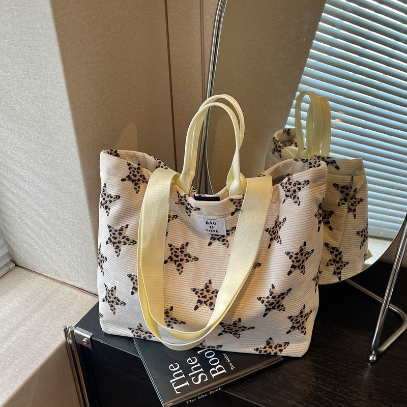 Sternmuster-Canvas-Tote-Bag