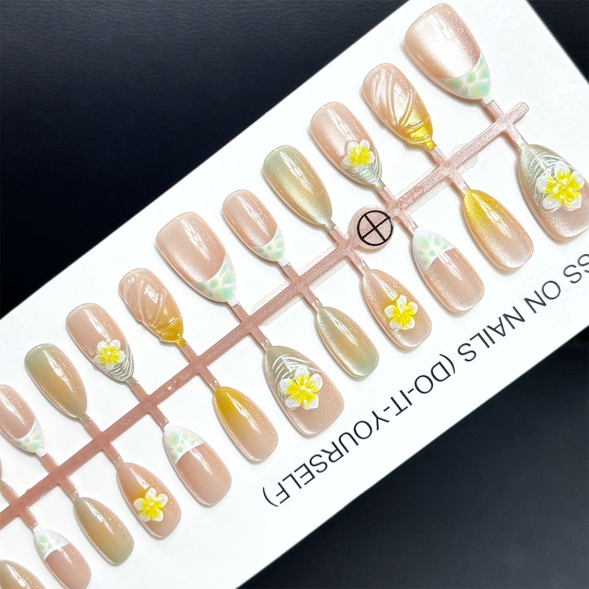 Florale Kunst Press-On Nagelspitzen Brehn
