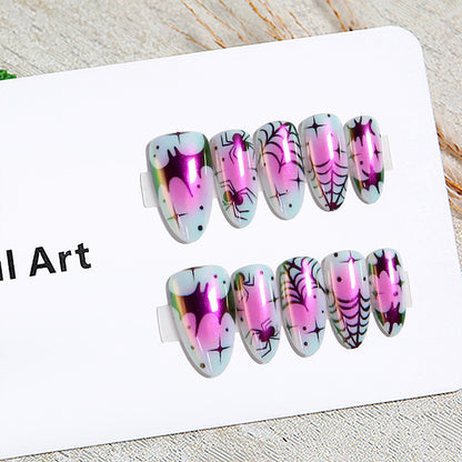 Kreatives Halloween Nagelset Brehn