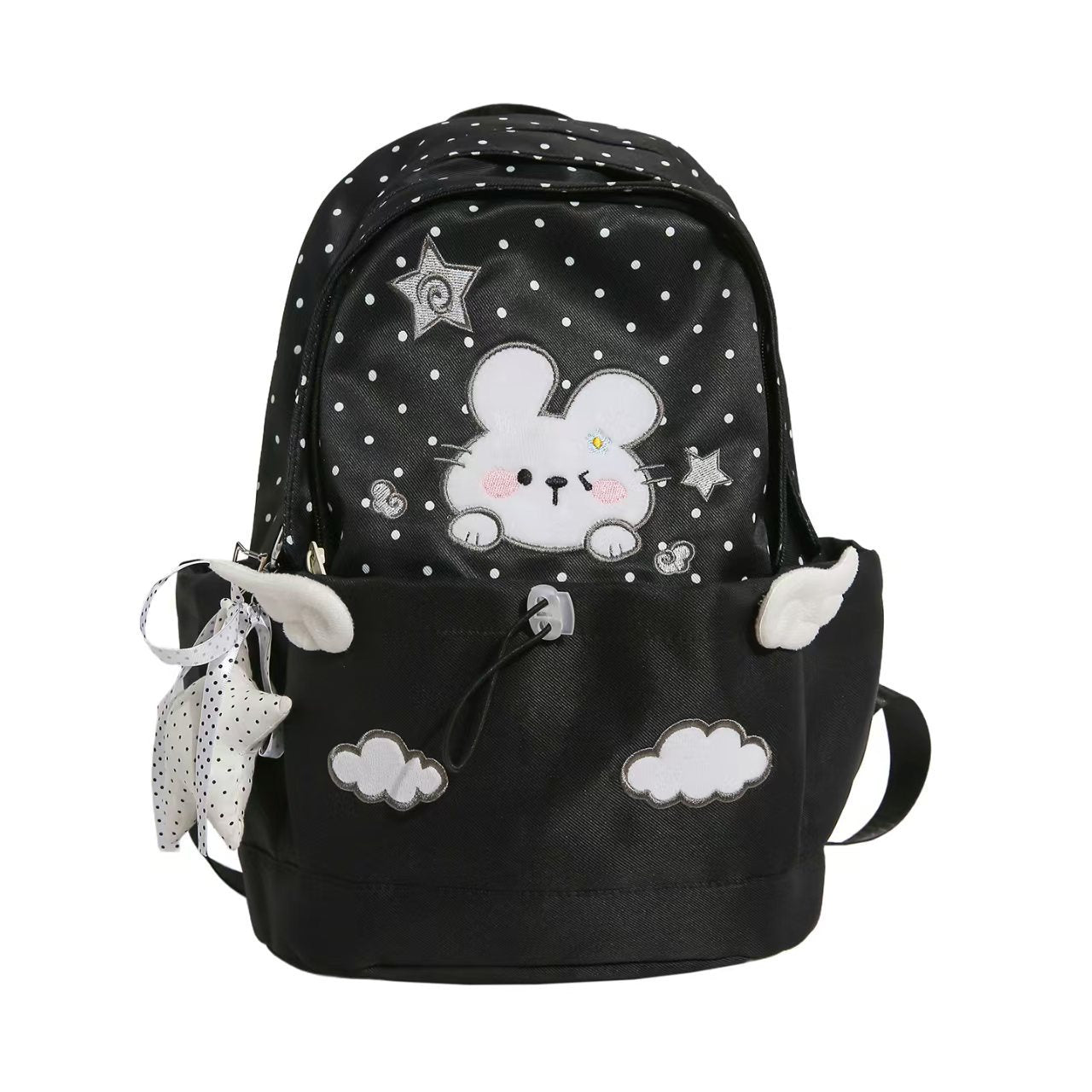 Rucksack mit Niedlichem Hasenmotiv und Praktischen Fächern Brehn