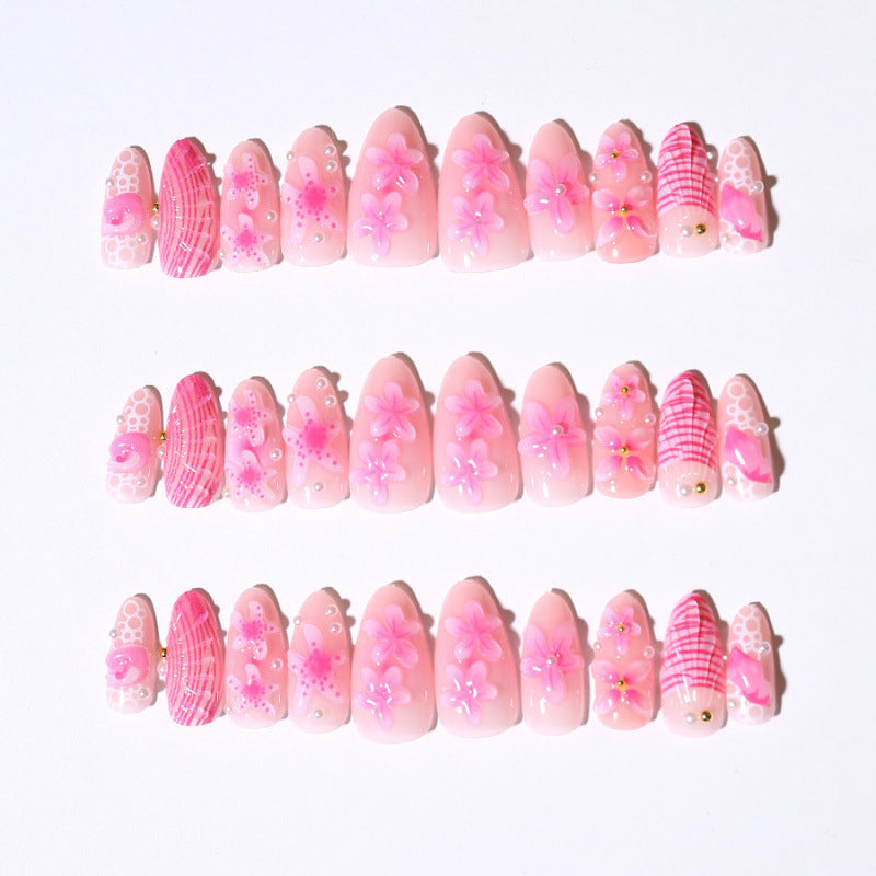 Künstlerisches Floral Press-On Nail Art Set Brehn 1790636644