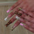 Luxuriöse Designer Press-On Nagelverzierungen Brehn