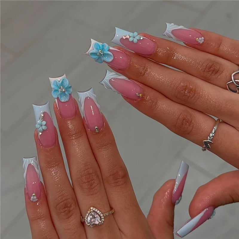 Dekorative Acryl Press-On Nagelkunst Brehn