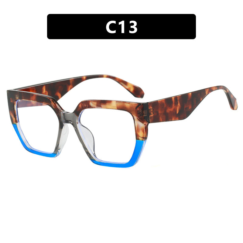 Damen geometrische Brille im modischen Schildkrötenmuster Brehn