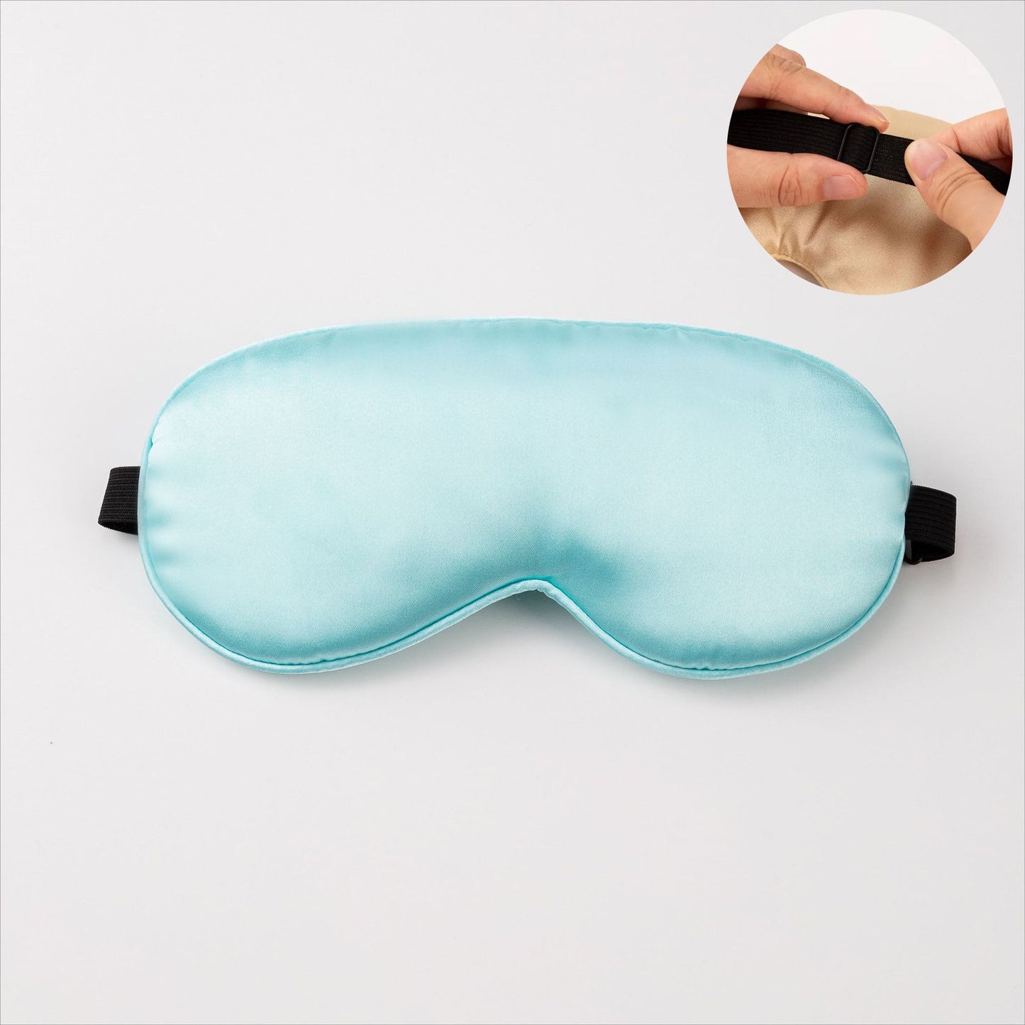 Unisex nan ergonomische Schlafmaske mit verstellbarem Elastikband und weicher Satinoberfläche Brehn