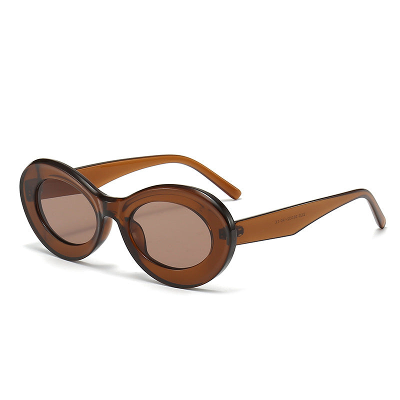 Damen modische ovalförmige Sonnenbrille mit innovativem Design Brehn