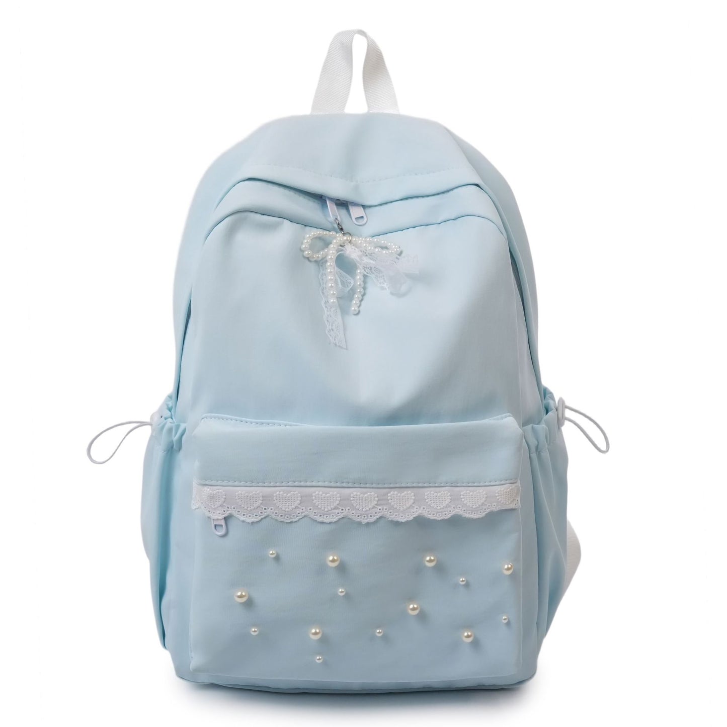 Rucksack mit Eleganten Perlenapplikationen und Filigranem Design Brehn