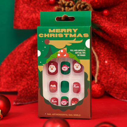 Weihnachtsnagelkunst mit festlichem Design Brehn