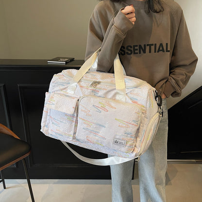 Bestickte Wochenend-Duffle Brehn
