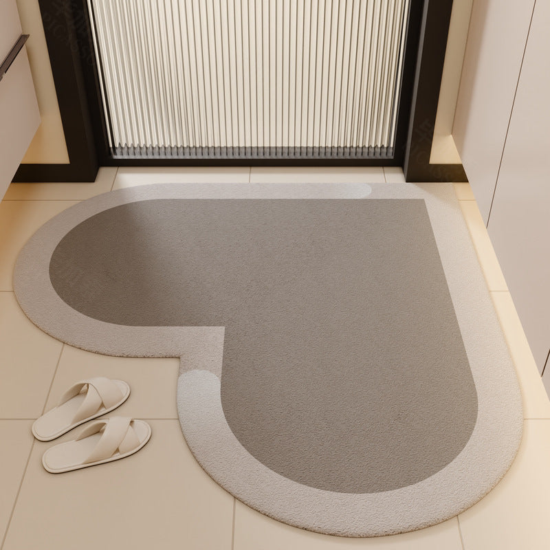 Herzförmige rutschfeste Küchenmatte Brehn