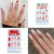 Künstlerisches Glitter Press-On Nagelset Brehn