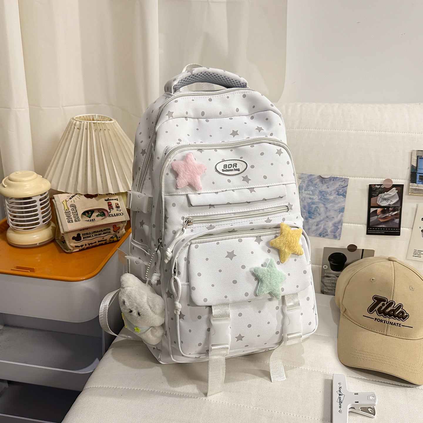 Sternmuster-Multi-Compartment-Rucksack Brehn