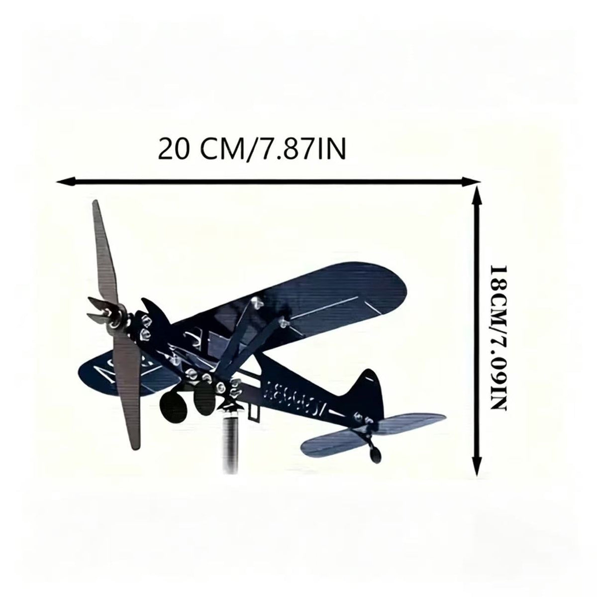 Dekorativer Flugzeug-Gartenstecker Brehn
