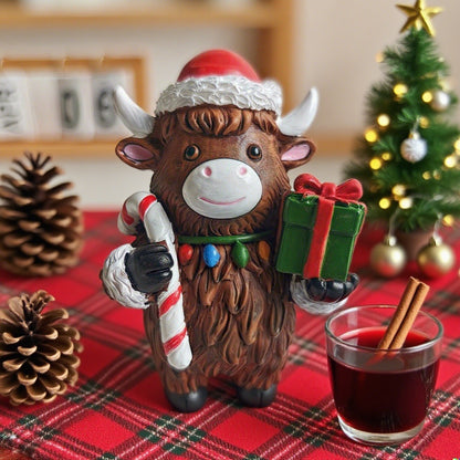 Weihnachtsdeko Figur im Hochlandrind-Design Brehn