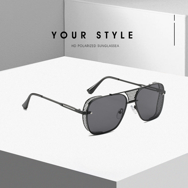Damen modische Sport-Sonnenbrille mit Netzrahmen Brehn